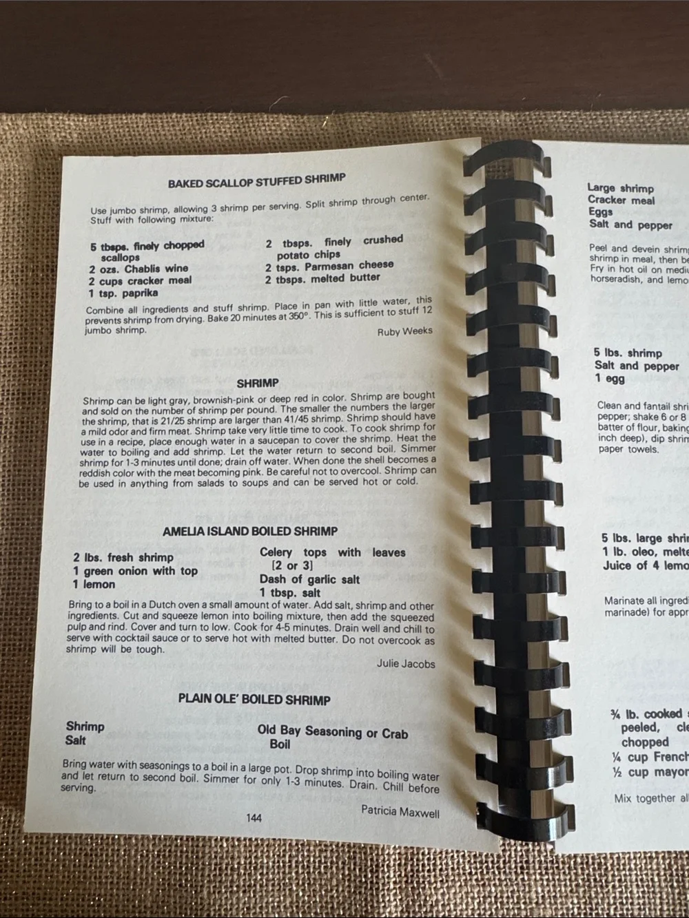 Centre St. Cookery Fernandina Beach FL Cookbook Recipe